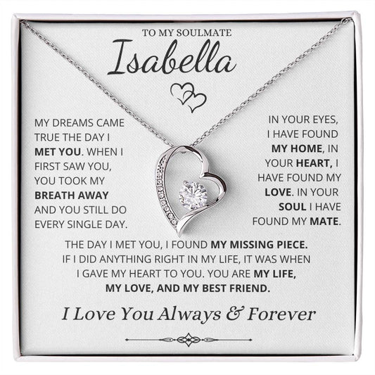 My Dreams Came True - Customizable Name Title - Forever Love Necklace