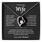 To My Wife - Can't Live Without You - Forever Love Necklace