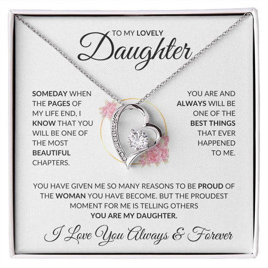 Proud of you Daughter - Forever Love Necklace