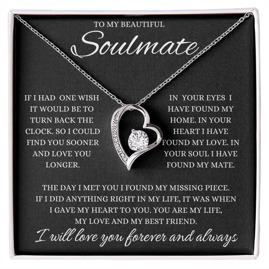 Wish I Could Turn Back The Clock - Soulmate - Forever Love Necklace