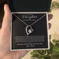 To My Daughter -  Forever My Little Girl - Forever Love Necklace