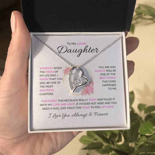 To My Lovely Daughter - Forever Love Necklace