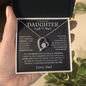 To My Daughter - Straighten Your Crown - Forever Love Necklace