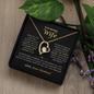To My Wife| I May Not Have Been Your First, But I Want To Be Your Last | Forever Love Necklace