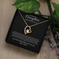 To My Daughter -  Forever My Little Girl - Forever Love Necklace