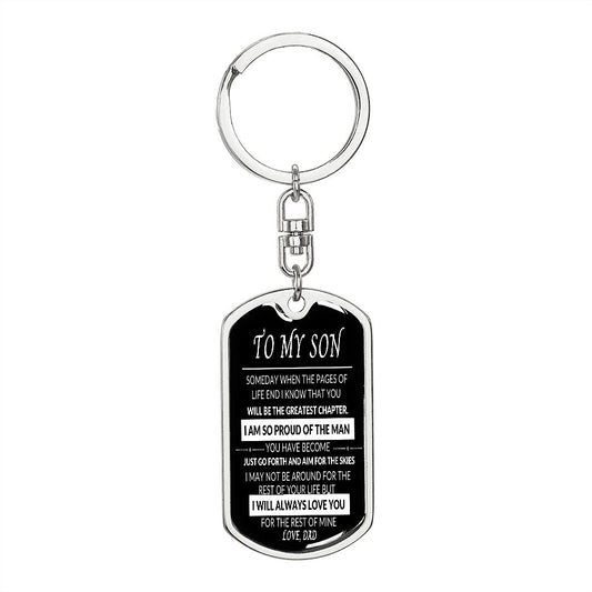 The Greatest Chapter - Dog Tag Keychain