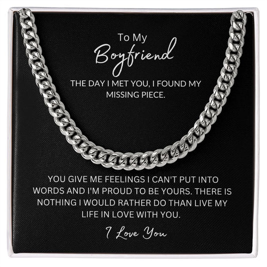 To My Boyfriend - Cuban Link Necklace