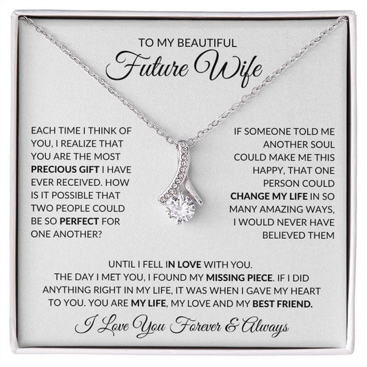 Future Wife - I Found My Missing Piece - Alluring Beauty Necklace