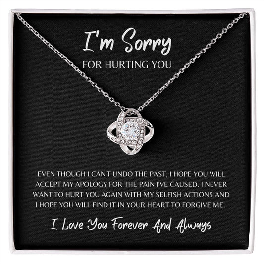 I Love You Forever and Always - Love Knot Necklace