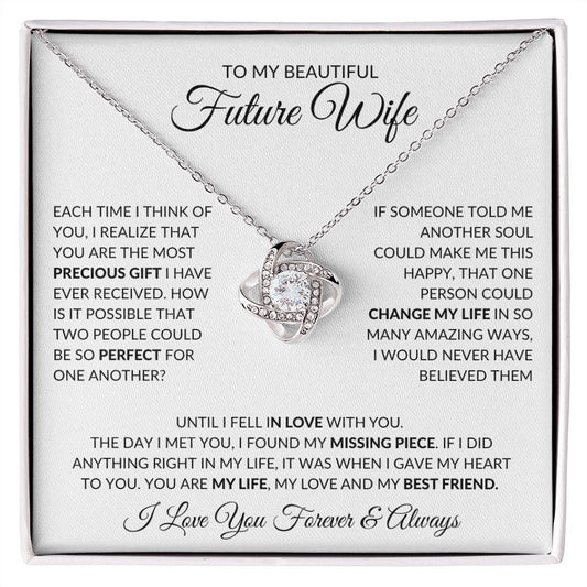 Future Wife - I Found My Missing Piece - Love Knot Necklace
