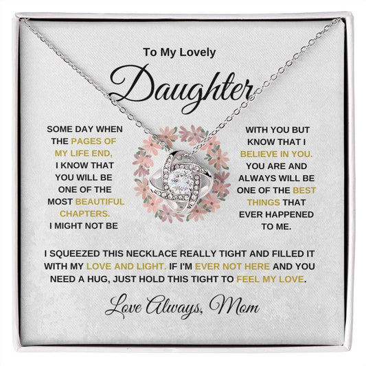 Lovely Daughter- Love Knot Necklace