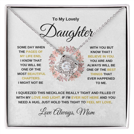 Lovely Daughter- Love Knot Necklace