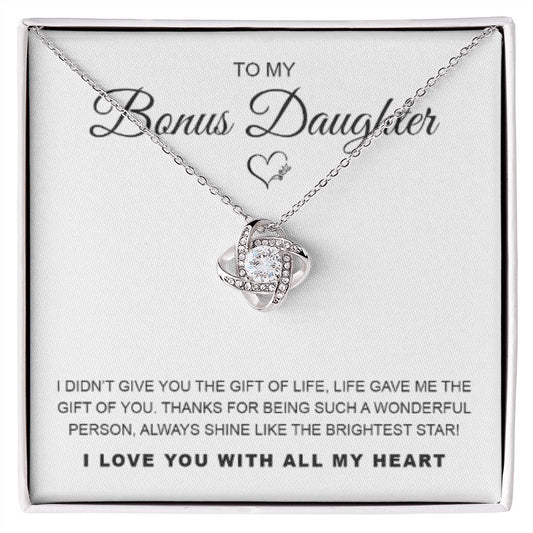 Bonus Daughter - Love Knot Necklace