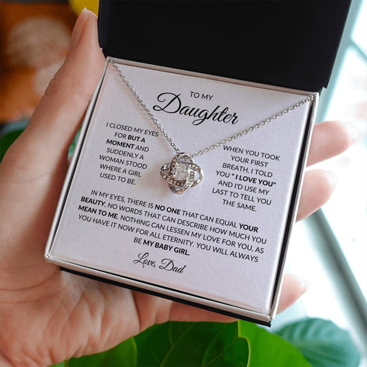 Daughter - For A Moment- Love Knot Necklace