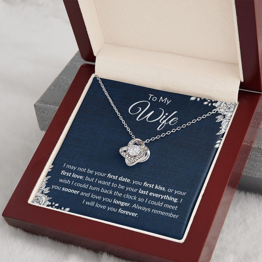 To My Wife - Love Knot Necklace