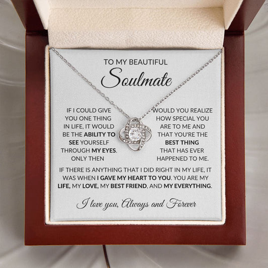 Soulmate - Best Friend - Love Knot Necklace