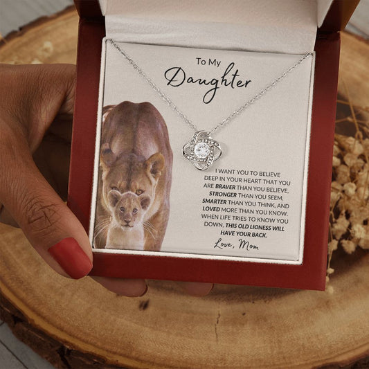 Daughter - This Old Lioness - Love Knot Necklace