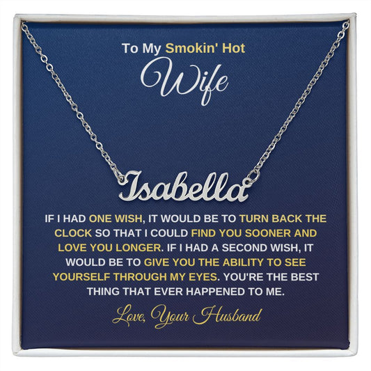 Smokin' Hot Wife Personalized Necklace