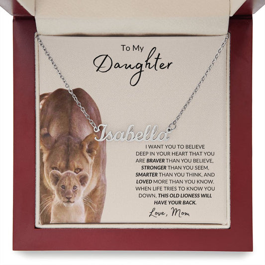 This Old Lioness - Personalized Name Necklace
