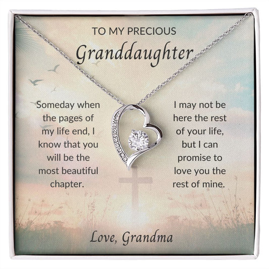 Precious Granddaughter - Forever Love Necklace