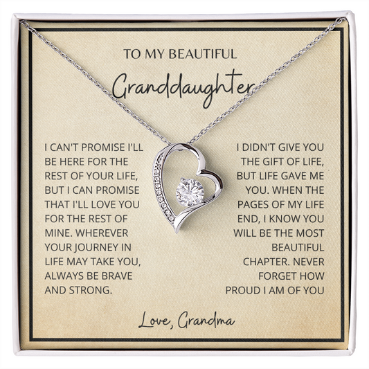 Be Brave - Love, Grandma - Forever Love Necklace
