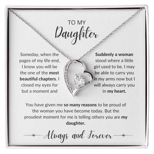 Daughter, So Many Reasons - Forever Love Necklace