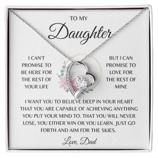 Daughter- Believe in Your Heart - Forever Love Necklace